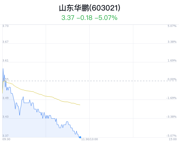 山东华鹏大跌5.07%拟对子公